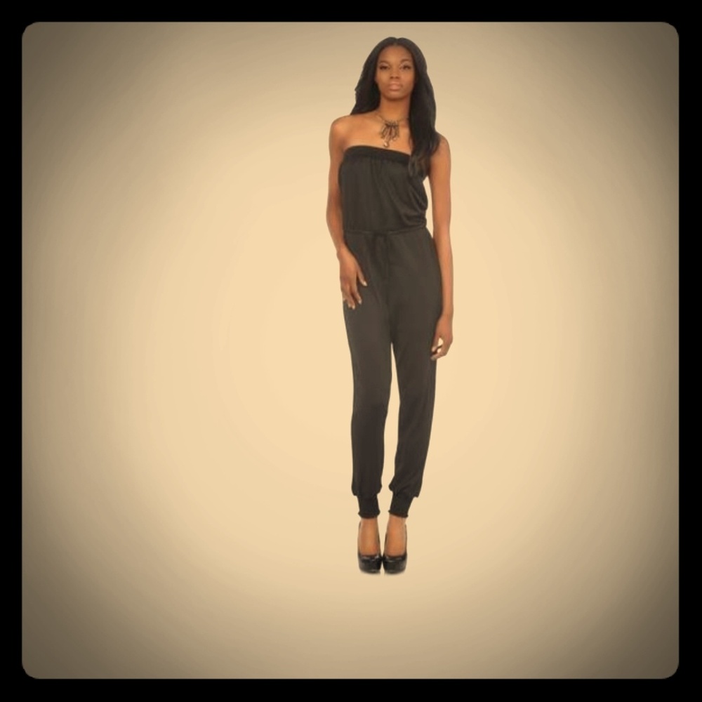 Women's strapless jumpsuit